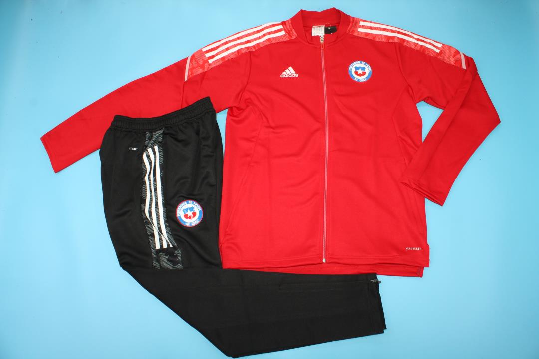 AAA Quality Chile 21/22 Tracksuit - Red/White